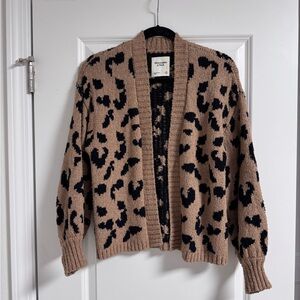 Abercrombie & Fitch Leopard Cardigan